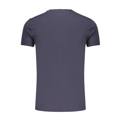 T-Shirt by Marina Militare for men in stretch cotton blue showcases a chic silhouette, artfully detailed with a chic crew neckline and for a chic finish.
