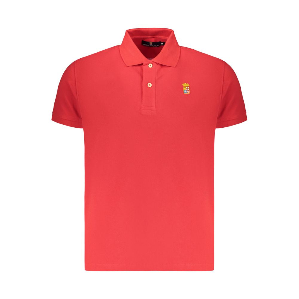 This Polo Shirt by Marina Militare for men in cotton red presents a flawless silhouette, showcasing flawless detailing and a refined for a truly flawless aesthetic.