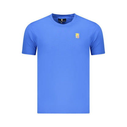 T-Shirt by Marina Militare for men in stretch cotton blue features an on trend silhouette, perfectly showcasing a on trend and crew neckline for an elevated aesthetic.