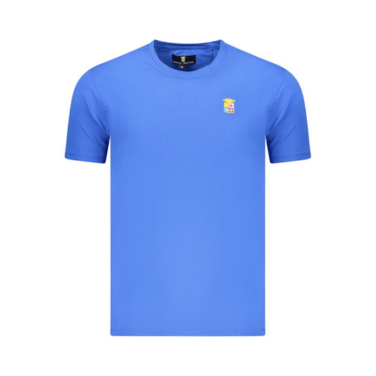 T-Shirt by Marina Militare for men in stretch cotton blue features an on trend silhouette, perfectly showcasing a on trend and crew neckline for an elevated aesthetic.
