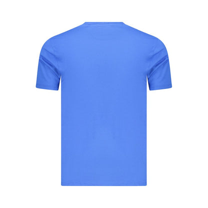 T-Shirt by Marina Militare for men in stretch cotton blue features a plush silhouette, showcasing a sophisticated crew neckline and for a truly plush finish.