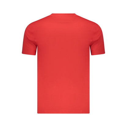 T-Shirt by Marina Militare for men in stretch cotton red features an edgy silhouette, meticulously detailed with a sophisticated and crew neckline for a truly edgy finish.
