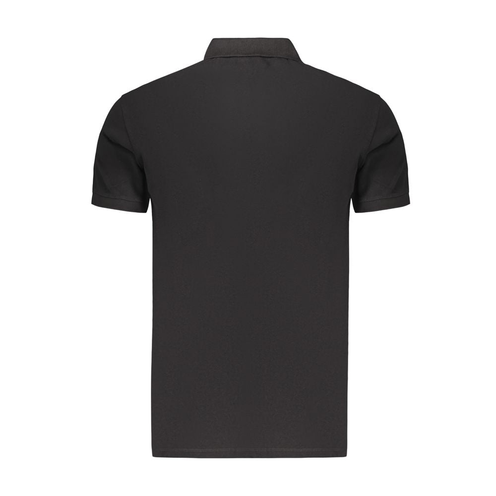 Polo Shirt by Marina Militare for men in cotton black presents a distinguished silhouette, showcasing a sophisticated and distinguished for a truly distinguished finish.