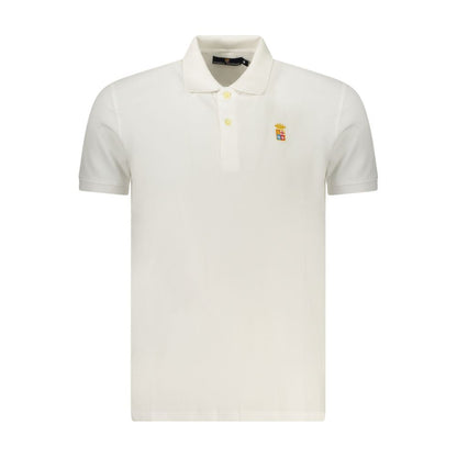 Polo Shirt by Marina Militare for men in cotton white presents a crisp silhouette, artfully detailed with a crisp and crisp .