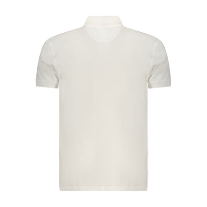 Polo Shirt by Marina Militare for men in cotton white presents a sleek silhouette, featuring a refined and for a sleek finish.
