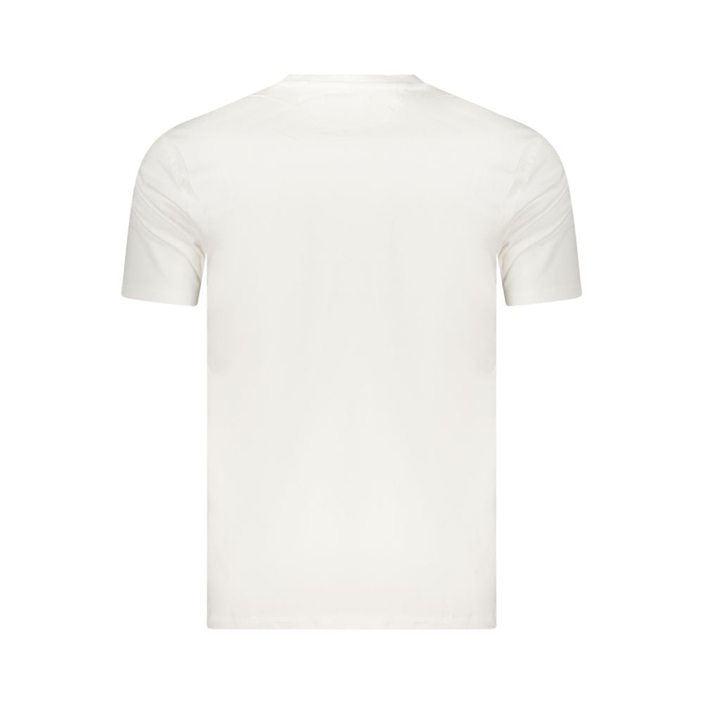 T-Shirt by Marina Militare for men in stretch cotton white features a plush silhouette, showcasing a sophisticated crew neckline and for a truly plush finish.