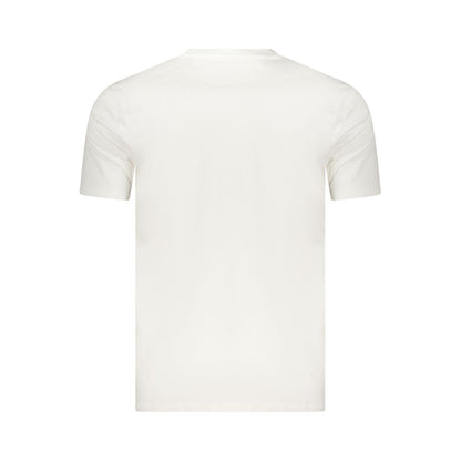 T-Shirt by Marina Militare for men in stretch cotton white features a plush silhouette, showcasing a sophisticated crew neckline and for a truly plush finish.