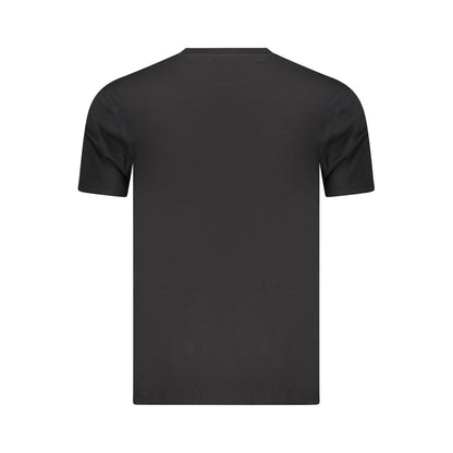 T-Shirt by Marina Militare for men in stretch cotton black showcases a chic silhouette, artfully detailed with a chic crew neckline and for a chic finish.