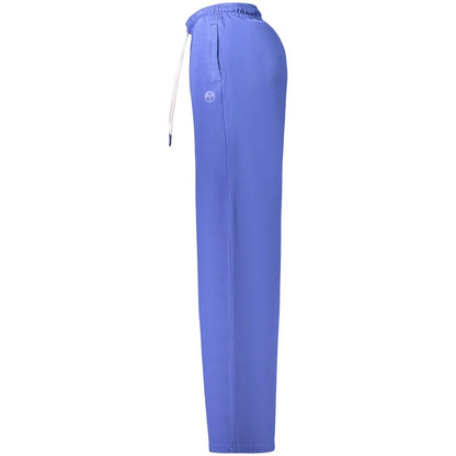 Sweatpants by North Sails for women in cotton blue, signature & print features an sporty athletic with a long and , expertly finished with for an sporty performance aesthetic.