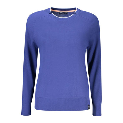 Sweatshirt by North Sails for women in viscose cotton blue presents a smart casual silhouette, featuring a smart casual crew neckline and for a sophisticated look.
