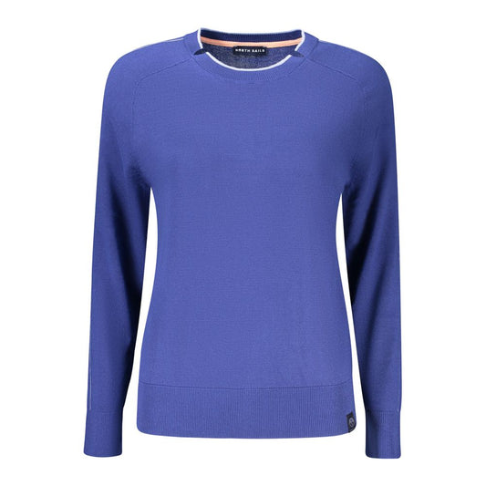 Sweatshirt by North Sails for women in viscose cotton blue presents a smart casual silhouette, featuring a smart casual crew neckline and for a sophisticated look.