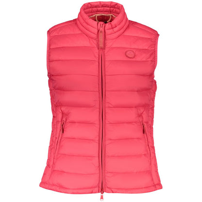 Vest by North Sails for women in polyester red features a stylish silhouette, showcasing distinct pockets and a refined for a truly stylish finish.