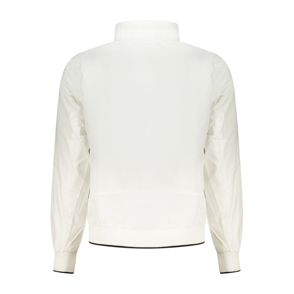 Windbreaker Jacket by North Sails for men in polyester white presents a resilient silhouette, artfully detailed with a sophisticated and functional pockets & windproof for a resilient finish.