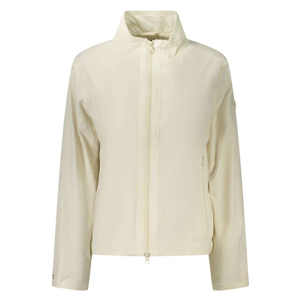 Overcoat by North Sails for women in stretch nylon white features an satoral silhouette, showcasing a sophisticated and satoral pockets for a premium, timeless look.