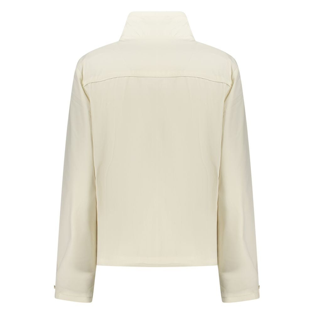 Overcoat by North Sails for women in stretch nylon white showcases a architectural silhouette, artfully detailed with a distinctive and functional pockets for a architectural finish.