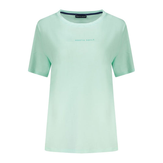 T-Shirt by North Sails for women in cotton green & print features an edgy silhouette, meticulously detailed with a sophisticated and crew neckline for a truly edgy finish.