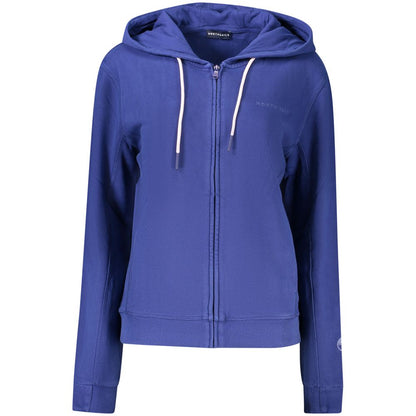 Hooded Sweatshirt Hoodie by North Sails for women in cotton blue & print features a authentic silhouette, showcasing a sophisticated hooded neckline and authentic detail for a refined finish.