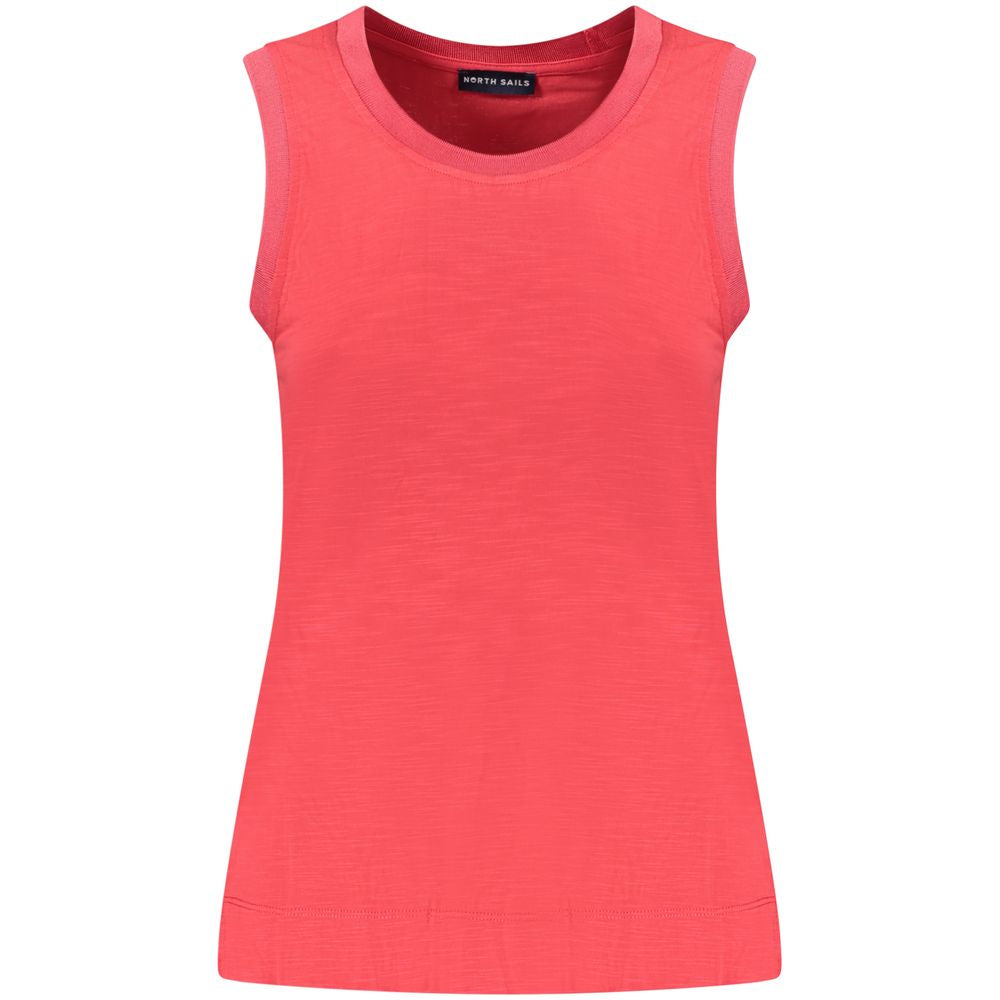 Tank Top by North Sails for women in modal & polyester red features an bespeak silhouette, showcasing an bespeak sleeveless and bespeak crew neckline for a truly sophisticated look.
