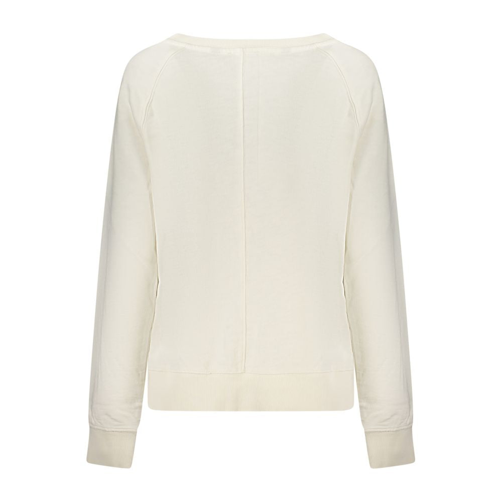 Sweatshirt by North Sails for women in cotton white features an enviable silhouette, showcasing a premium and refined for a truly enviable finish.