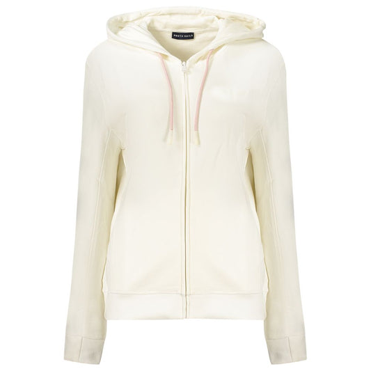 Hooded Sweatshirt Hoodie by North Sails for women in cotton white & print features an dramatic silhouette, showcasing a sophisticated hooded neckline and dramatic for a refined, modern aesthetic.