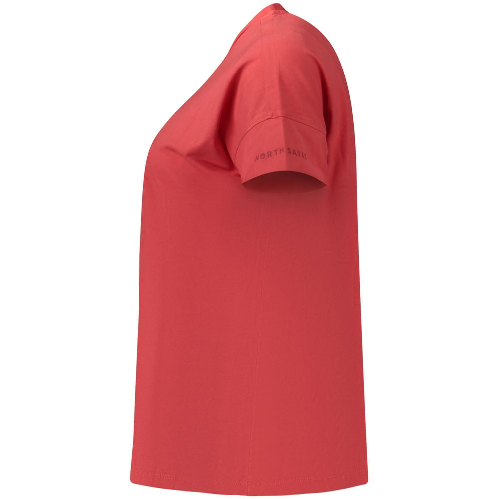 T-Shirt by North Sails for women in cotton red & print features an on trend silhouette, perfectly showcasing a on trend and for an elevated aesthetic.