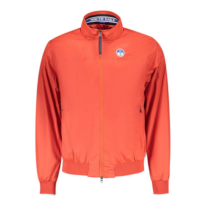 Bomber Jacket by North Sails for men in polyester red showcases a bohemian silhouette, artfully detailed with a bohemian and signature pockets for a truly bohemian finish.
