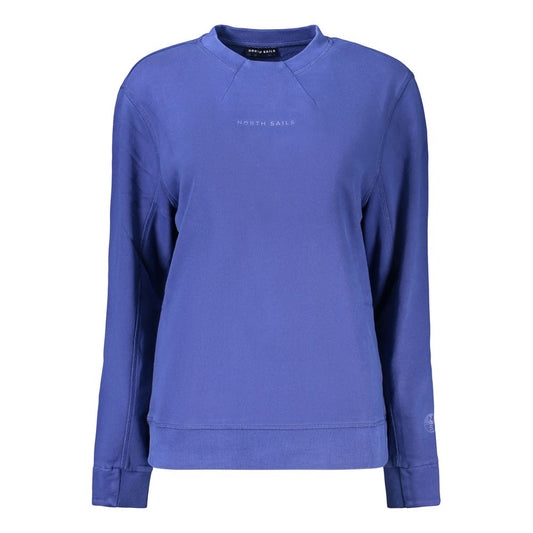 Sweatshirt by North Sails for women in cotton blue & print presents a smart casual silhouette, featuring a smart casual crew neckline and for a sophisticated look.
