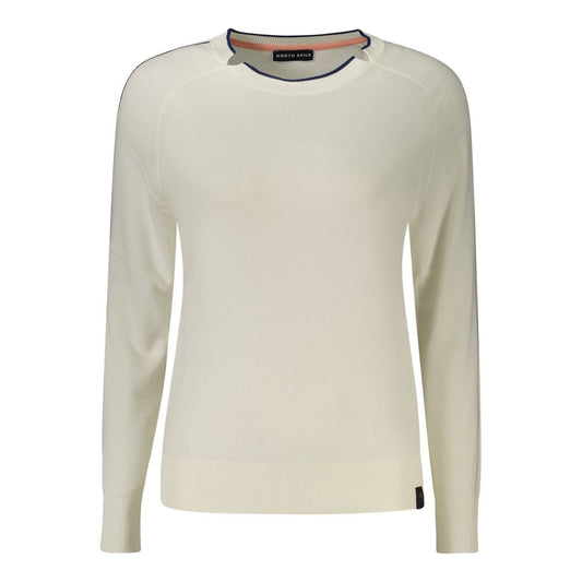 Sweatshirt by North Sails for women in viscose cotton white features a unrivaled silhouette with a refined crew neckline and unrivaled detailing for a sophisticated look.