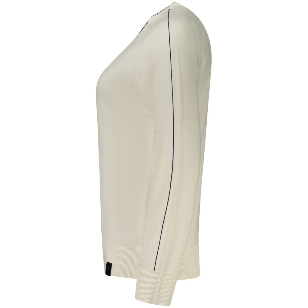 Sweatshirt by North Sails for women in viscose cotton white features an provocated silhouette, detailed with a provocated and a refined for a sophisticated aesthetic.