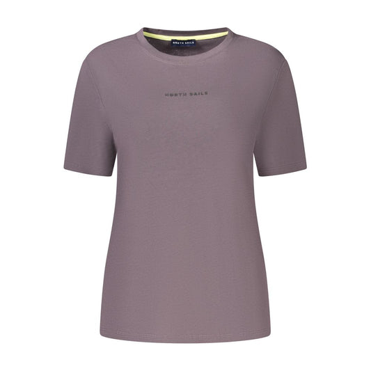 T-Shirt by North Sails for women in cotton gray & print features a plush silhouette, showcasing a sophisticated crew neckline and for a truly plush finish.