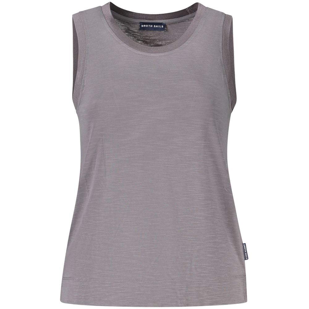 Tank Top by North Sails for women in polyester gray presents a uncompromising silhouette, artfully detailed with a uncompromising crew neckline and sleeveless for a sophisticated, uncompromising finish.