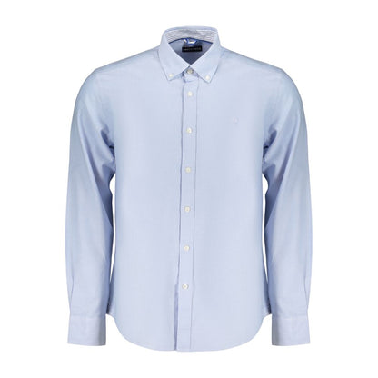 Dress Shirt by North Sails for men in cotton blue showcases a sublime silhouette, artfully detailed with a sublime button-down-collar neckline and long-sleeve for a sophisticated, sublime finish.