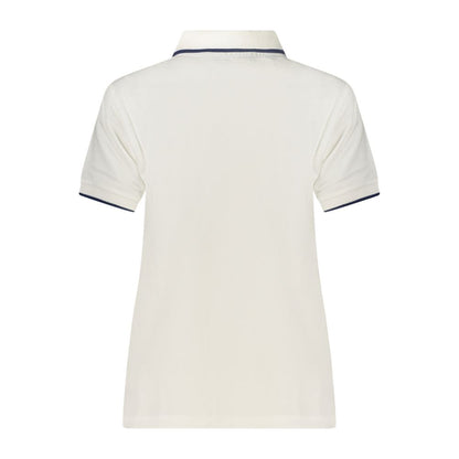 Polo Shirt by North Sails for women in cotton white presents a sleek silhouette, featuring a refined and for a sleek finish.
