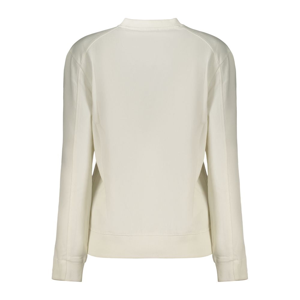 Sweatshirt by North Sails for women in cotton white & print showcases a slouchy chic silhouette, artfully detailed with a slouchy chic and for a slouchy chic finish.