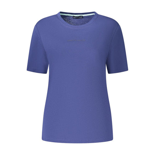 T-Shirt by North Sails for women in cotton blue & print features a plush silhouette, showcasing a sophisticated crew neckline and for a truly plush finish.