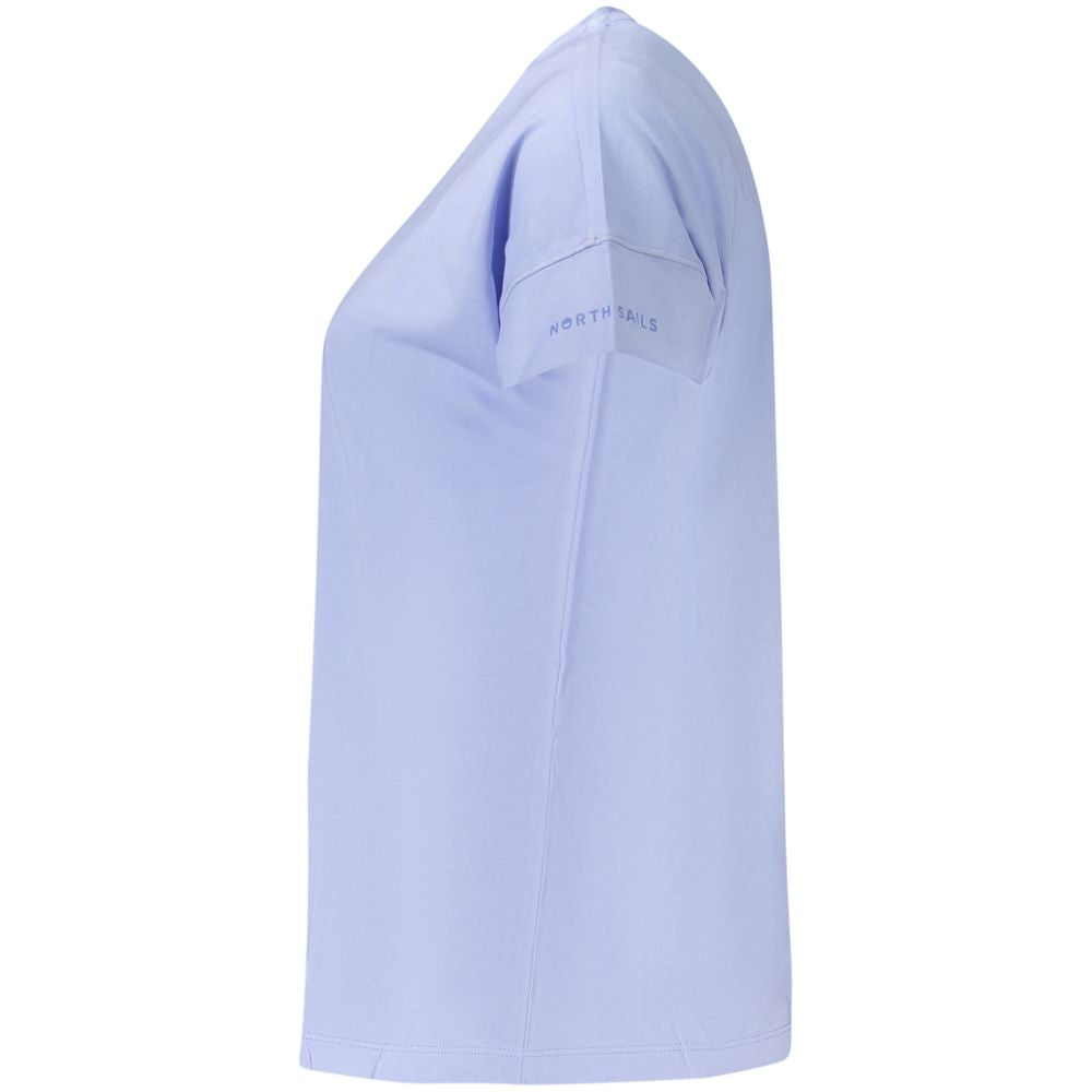 T-Shirt by North Sails for women in cotton purple & print showcases a fashionable silhouette, elegantly detailed with a fashionable and for a sophisticated, high-fashion look.
