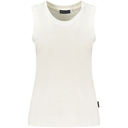 Tank Top by North Sails for women in polyester white features an bespeak silhouette, showcasing an bespeak sleeveless and bespeak crew neckline for a truly sophisticated look.