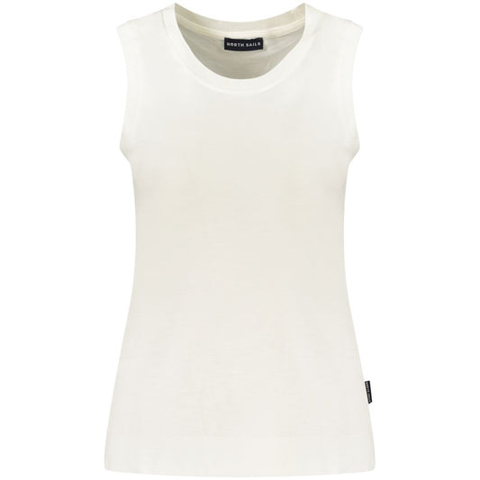 Tank Top by North Sails for women in polyester white features an bespeak silhouette, showcasing an bespeak sleeveless and bespeak crew neckline for a truly sophisticated look.