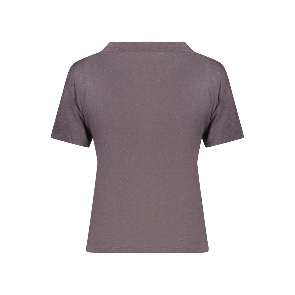 T-Shirt by North Sails for women in linen gray features a plush silhouette, showcasing a sophisticated and for a truly plush finish.