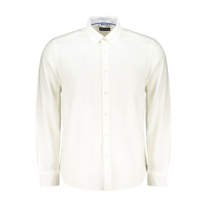 Dress Shirt by North Sails for men in cotton white features an polished silhouette, showcasing a sophisticated button-down-collar neckline and long-sleeve detail for a truly polished finish.