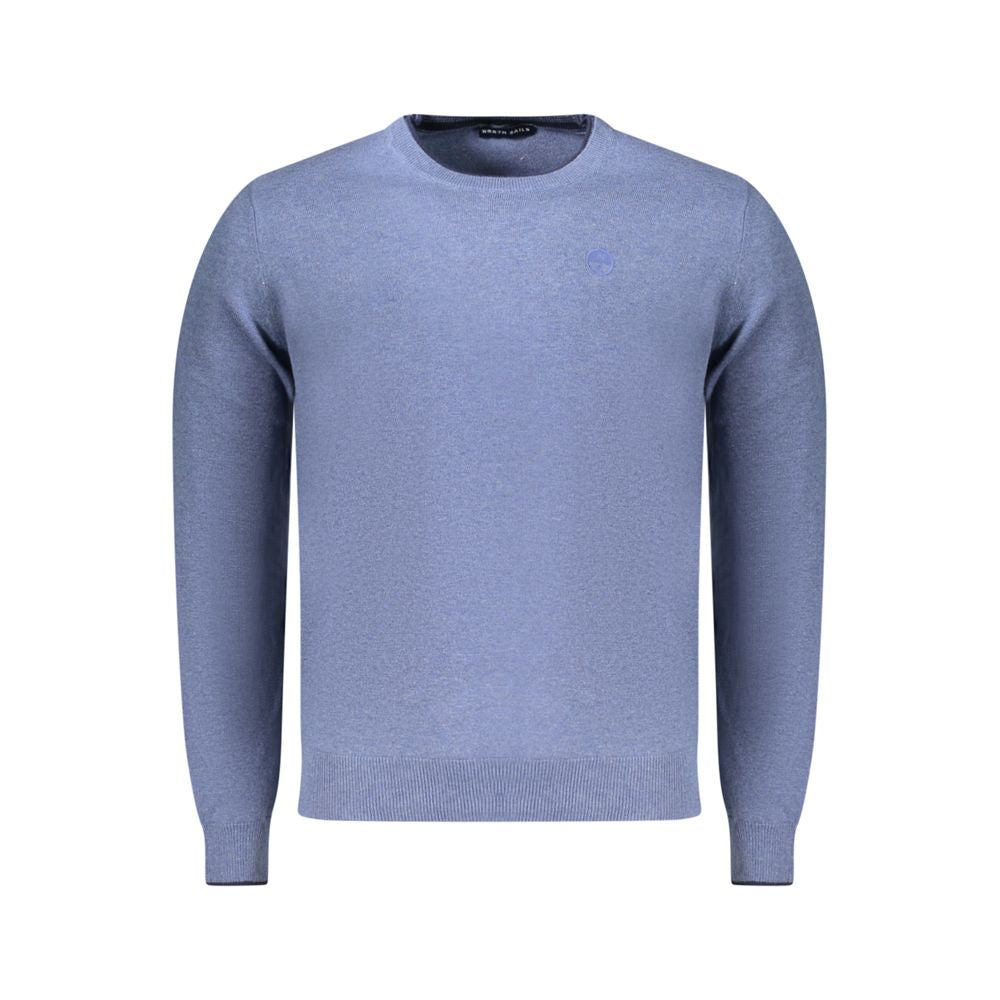 Sweatshirt by North Sails for men in cotton blue presents a smart casual silhouette, featuring a smart casual crew neckline and for a sophisticated look.