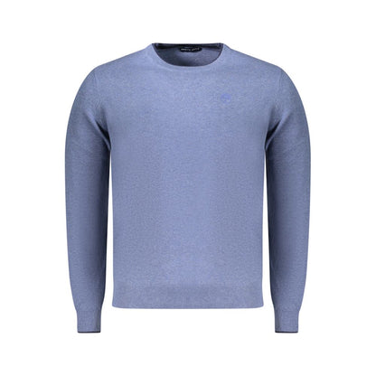 Sweatshirt by North Sails for men in cotton blue presents a smart casual silhouette, featuring a smart casual crew neckline and for a sophisticated look.