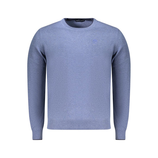 Sweatshirt by North Sails for men in cotton blue presents a smart casual silhouette, featuring a smart casual crew neckline and for a sophisticated look.