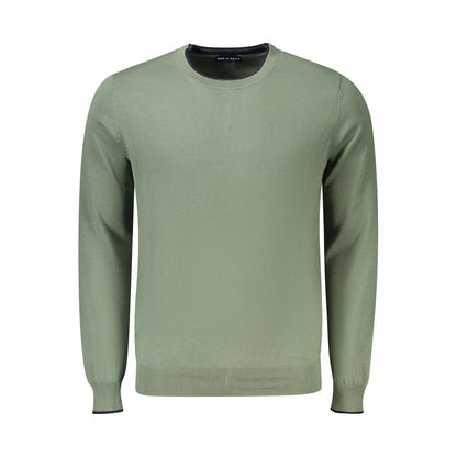 Sweatshirt by North Sails for men in cotton green & signature features an enviable silhouette, showcasing a premium and refined crew neckline for a truly enviable finish.