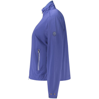 Windbreaker Jacket by North Sails for women in stretch nylon blue features an perennial silhouette with a refined and perennial pockets & windproof for a sophisticated weather-resistant look.