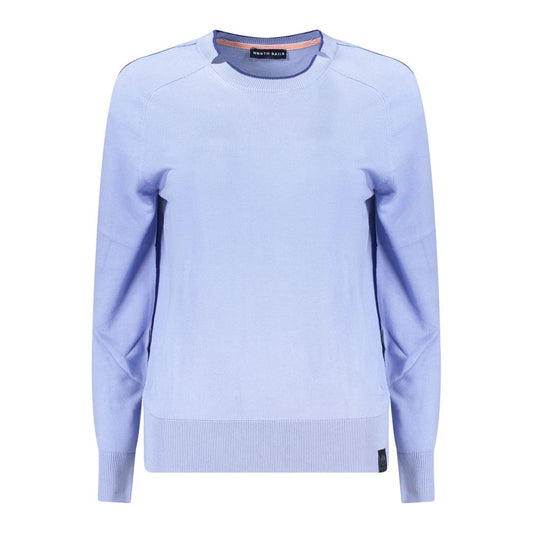 Sweatshirt by North Sails for women in viscose cotton azzurro & signature features an exquisite silhouette, showcasing and crew neckline details for a exquisite look.