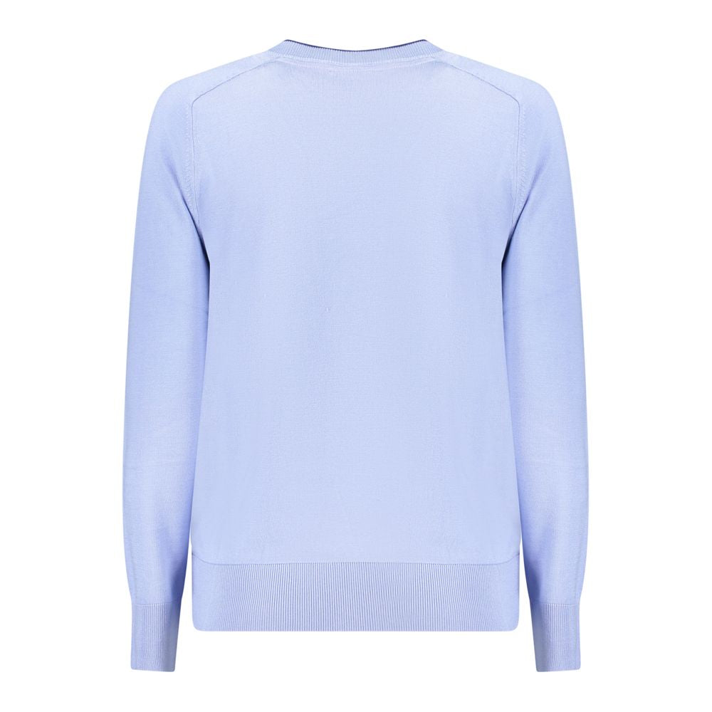 Sweatshirt by North Sails for women in viscose cotton azzurro & signature showcases a slouchy chic silhouette, artfully detailed with a slouchy chic crew neckline and for a slouchy chic finish.