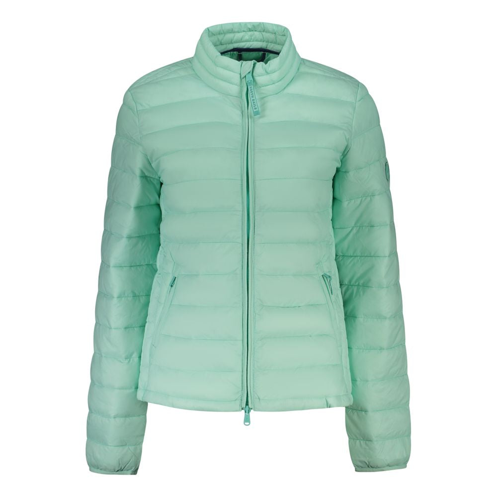 Windbreaker Jacket by North Sails for women in polyester green presents a resilient silhouette, artfully detailed with a sophisticated and functional lightweight, pockets & windproof for a resilient finish.