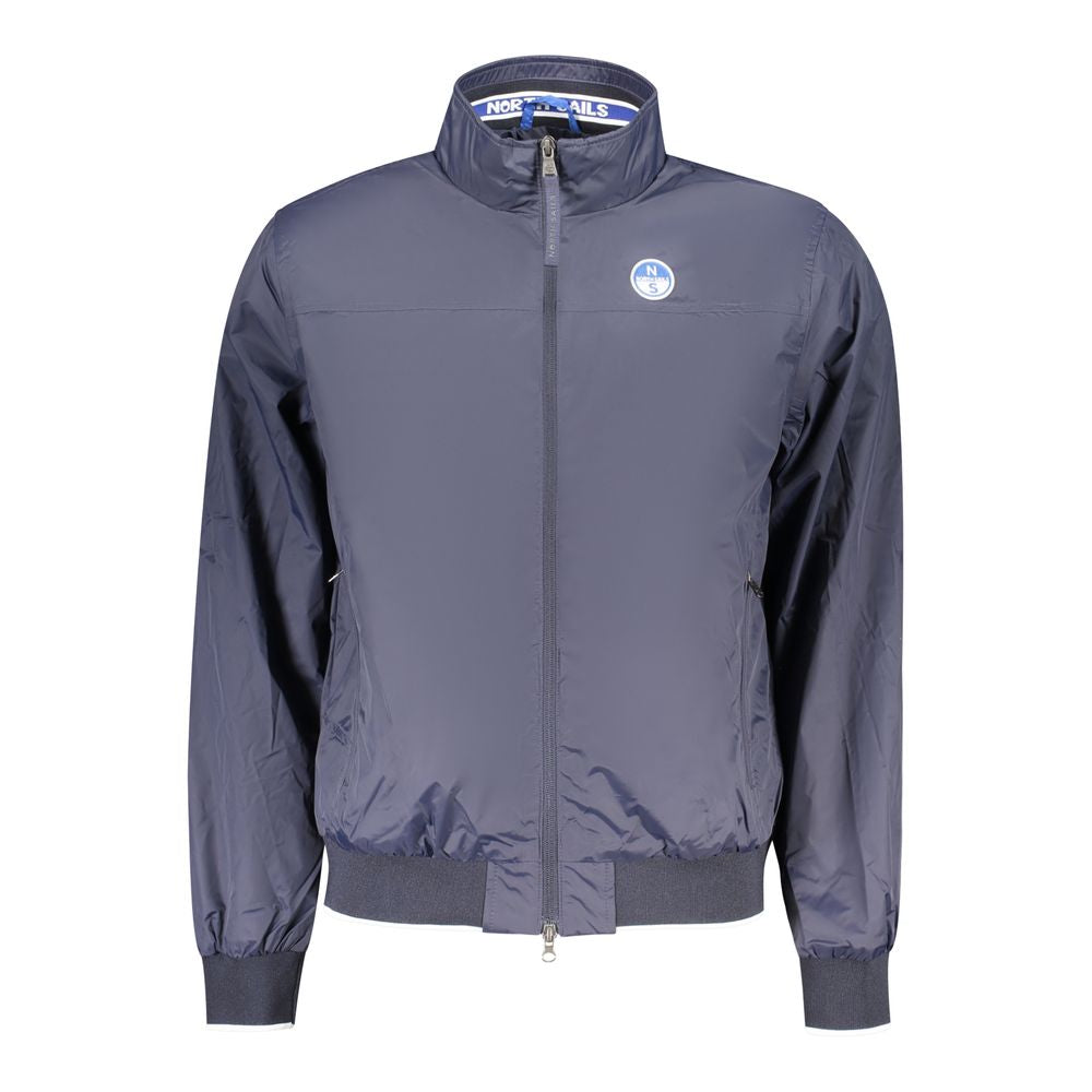 Windbreaker Jacket by North Sails for men in polyester blue features an stylish silhouette, showcasing a sophisticated and performance-driven pockets & windproof for a premium, stylish look.