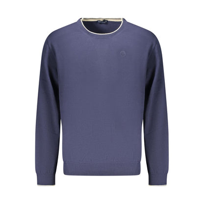 Sweatshirt by North Sails for men in cotton blue features a unrivaled silhouette with a refined crew neckline and unrivaled detailing for a sophisticated look.
